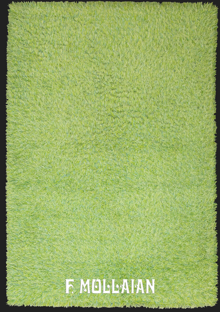 Tappeto Svedese Rya Colore Verde n°:194378